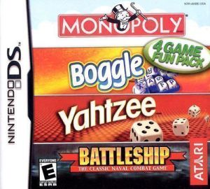 4 Game Fun Pack - Monopoly + Boggle + Yahtzee + Battleship ROM