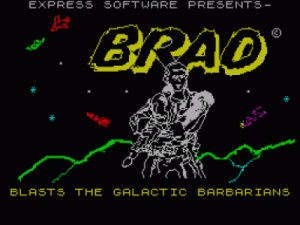 Brad Blasts The Galactic Barbarians (1983)(Express Software) ROM