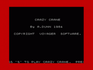 Crazy Crane (1984)(Voyager Software) ROM