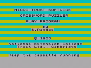 Crossword Puzzler (1983)(National Extension College Trust)(Side A)[16K] ROM