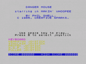 Danger Mouse In Making Whoopee! (1988)(System 4)[re-release] ROM