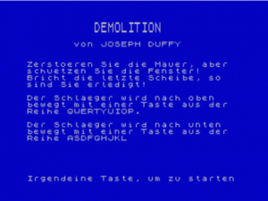 Demolition (1984)(Dorling Kindersley Software)(de) ROM