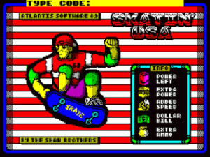 Skatin' USA (1989)(Atlantis Software)[a] ROM