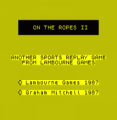 On The Ropes II (1987)(Lambourne Games)(Side A)