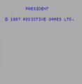 President (1987)(Addictive Games)[a]